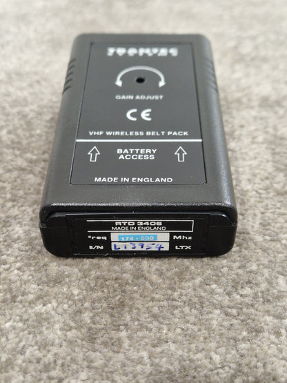 Trantec S1000 With Trantec RTO 3408 Transmitter - Wireless System - Excellent w/ Power Supply & Hard Case & Mic for transmitter