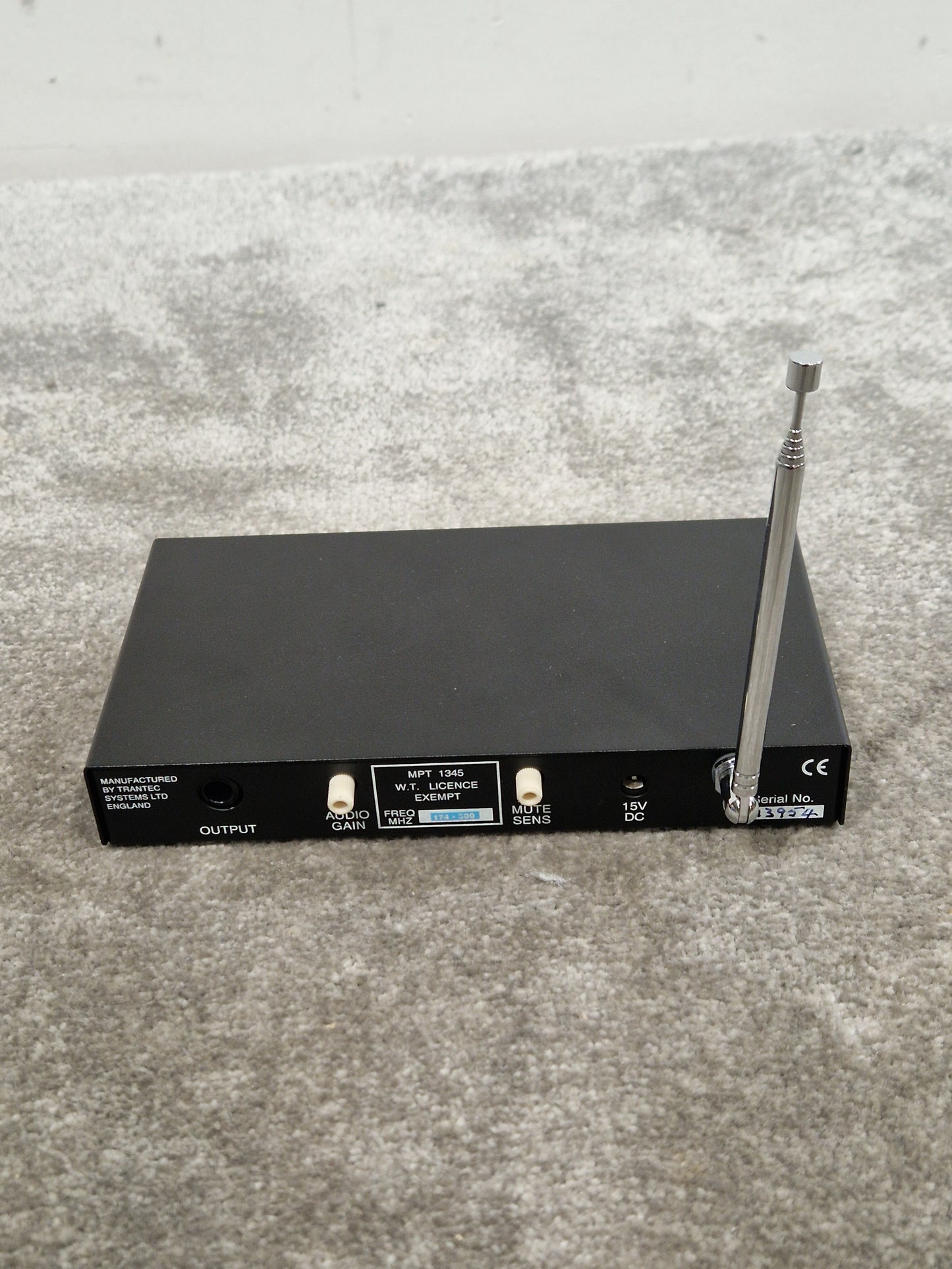 Trantec S1000 With Trantec RTO 3408 Transmitter - Wireless System - Excellent w/ Power Supply & Hard Case & Mic for transmitter