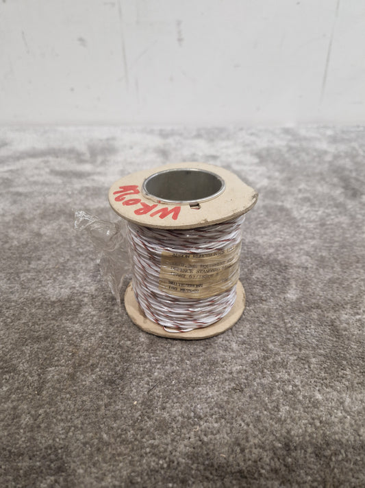 Arrow Electronics 16/0.2mm Equipment Wire White And Brown 100 Metres - Durable Insulation - Excellent