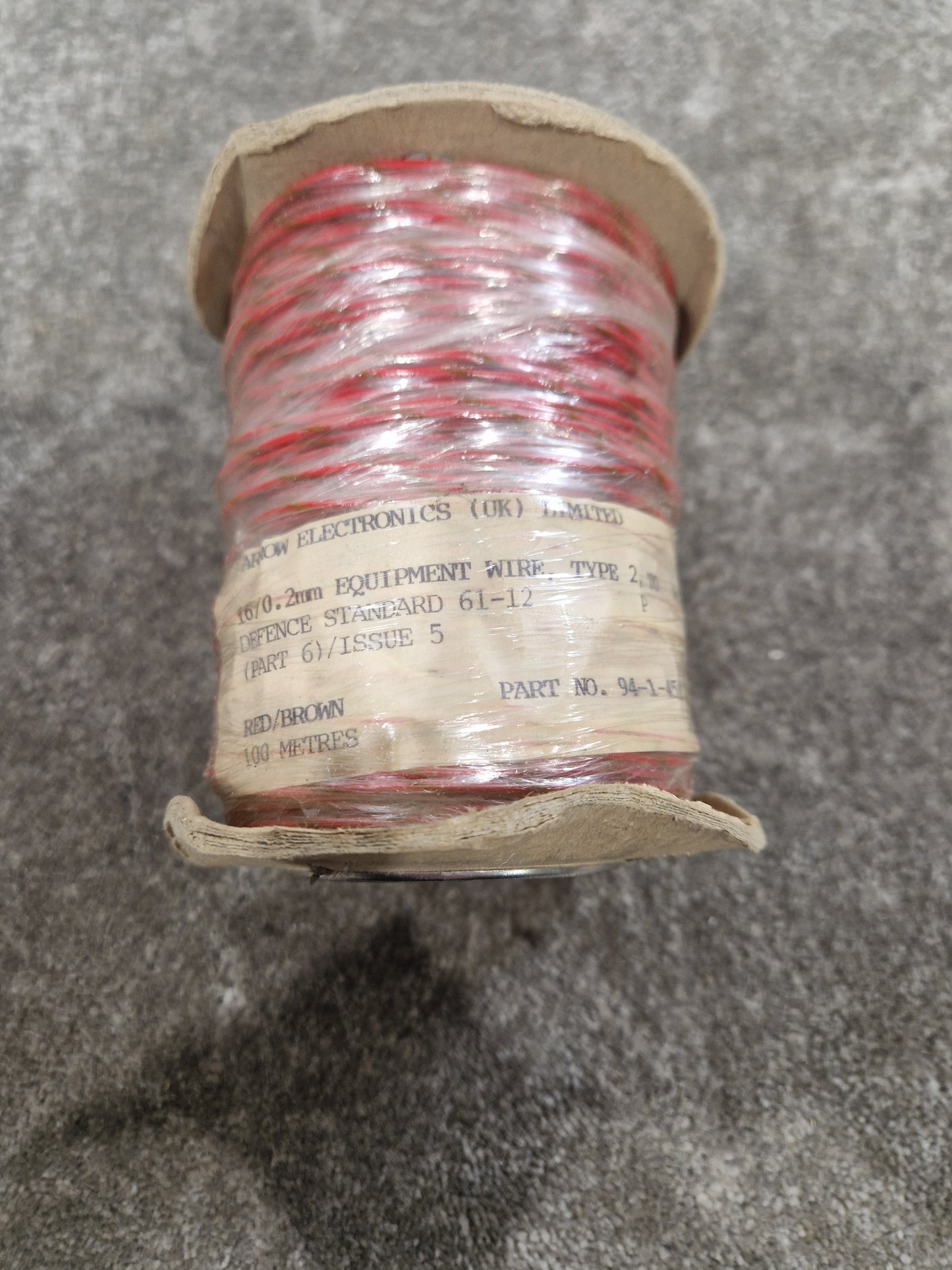 Arrow Electronics 16/0.2mm Equipment Wire Red And Brown 100 Metres - Durable Insulation - Excellent
