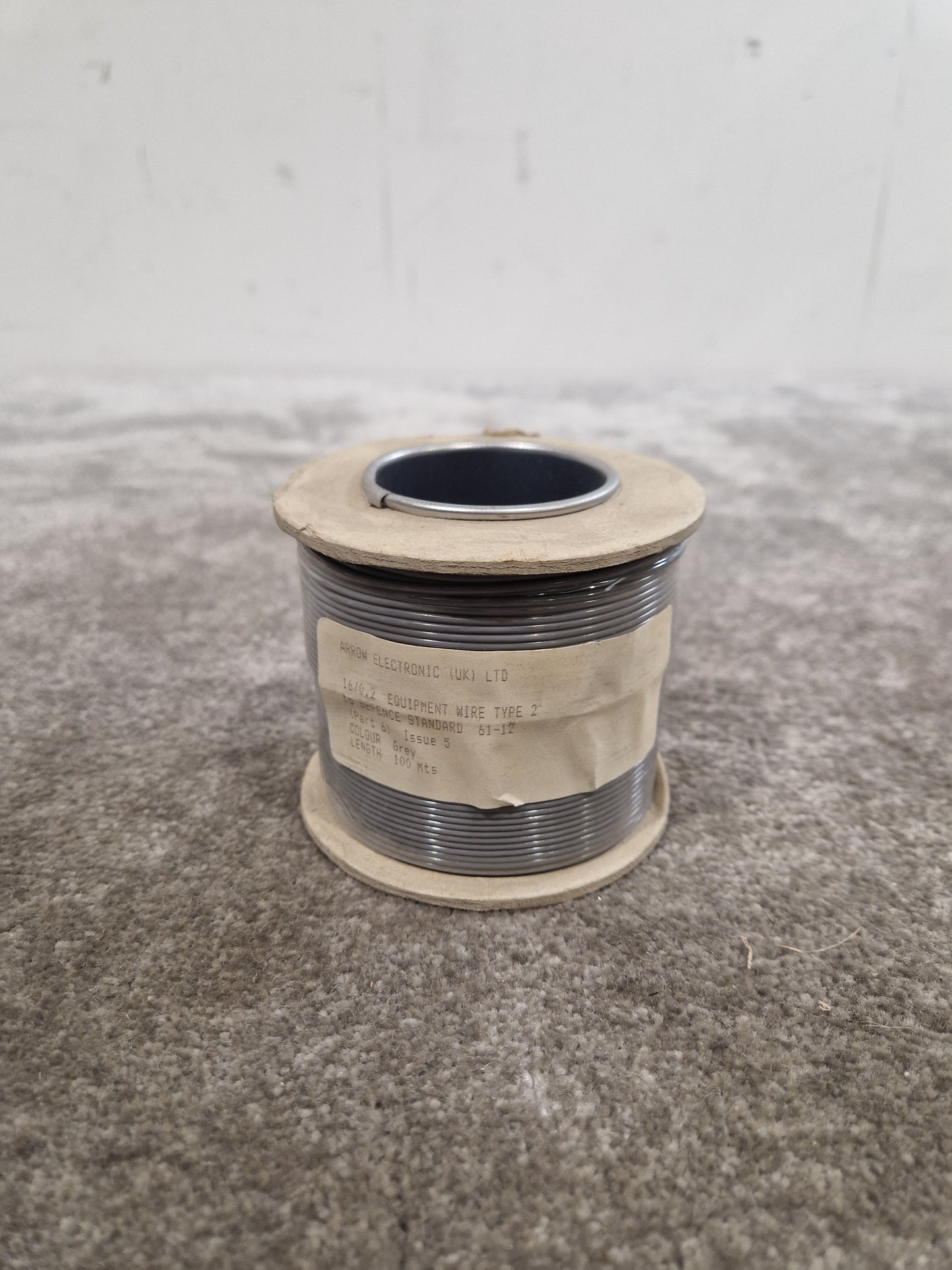 Arrow Electronics 16/0.2mm Equipment Wire Type 2 Grey 100 Metres - Durable Industrial Wiring - Excellent