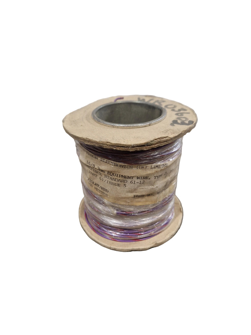 Arrow Electronics 16/0.2mm Equipment Wire Type 2 Violet And Red 100 Metres - Durable Insulation - Excellent - Image 1