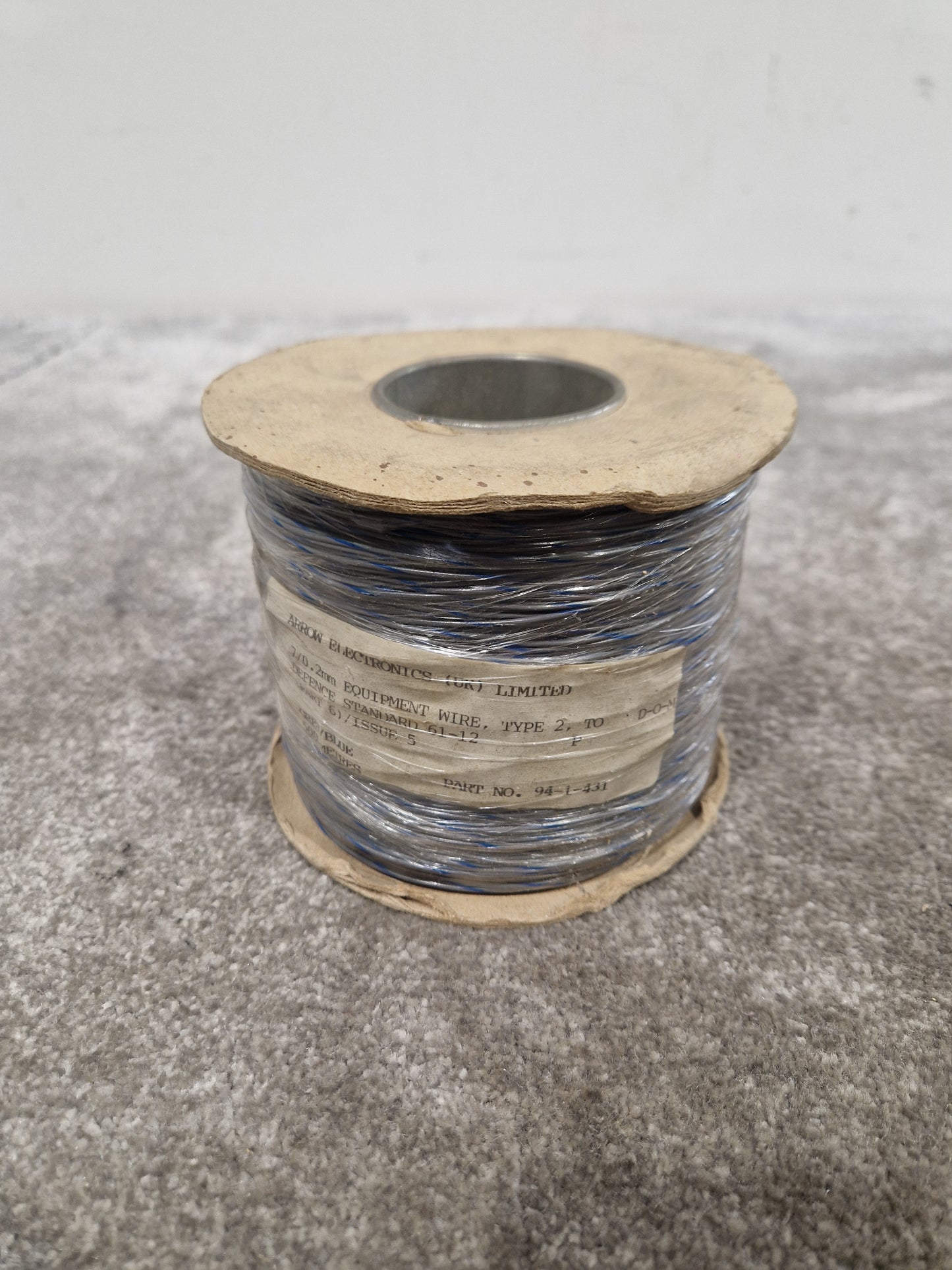 Arrow Electronics 16/0.2mm Equipment Wire Type 2 Grey And Blue 500 Metres - Durable Insulation - Excellent