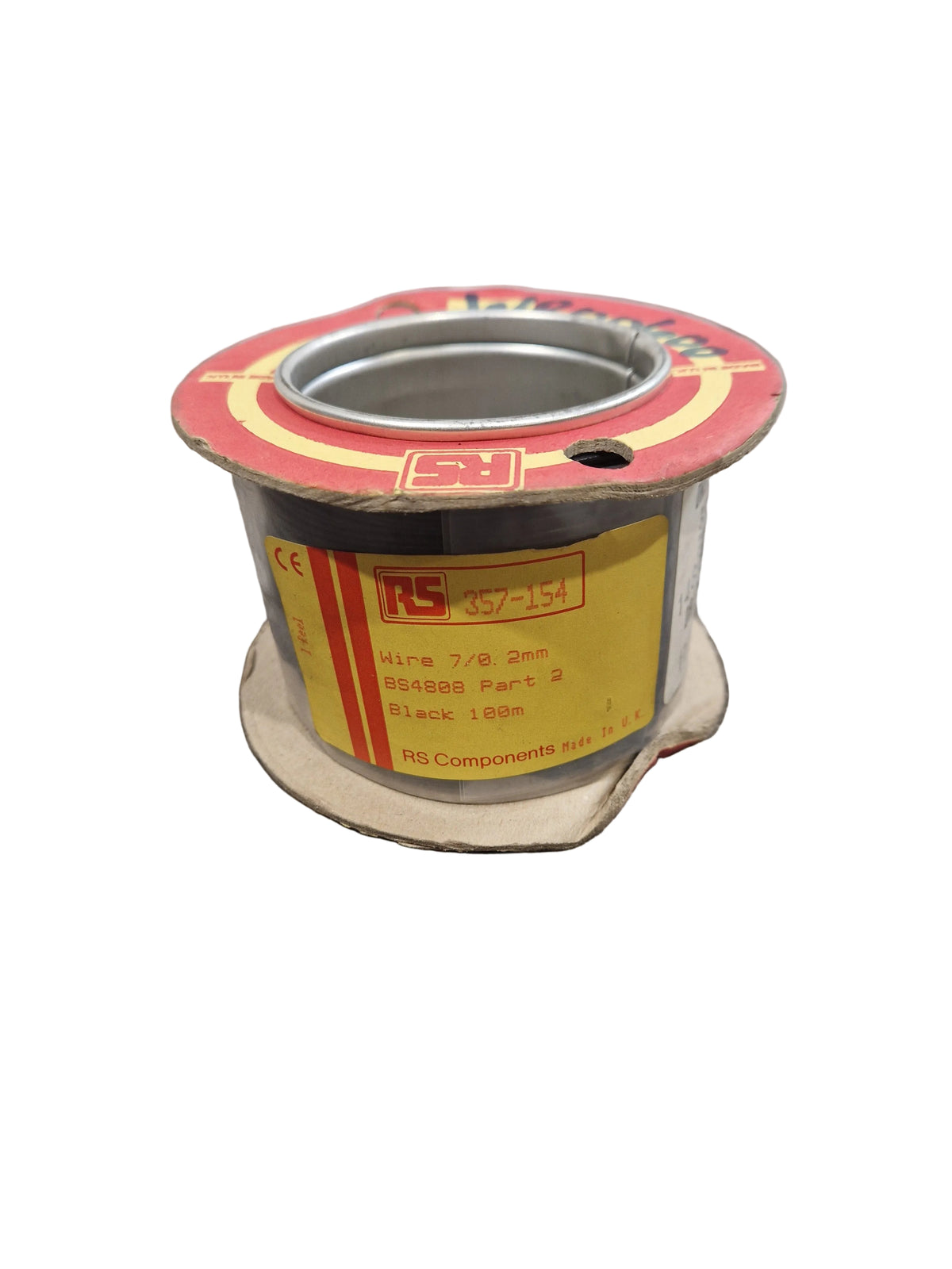 RS 7/0.2mm Equipment Wire Type 2 Black 100 Metres - Durable Insulation - Excellent