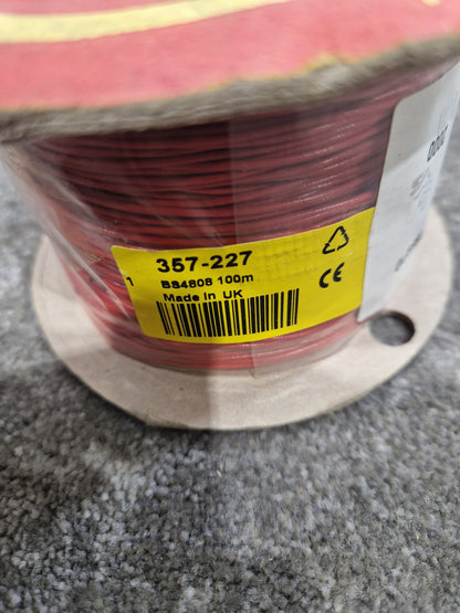 RS 7/0.2mm Equipment Wire Type 2 Red 100 Metres - High-Durability - Excellent