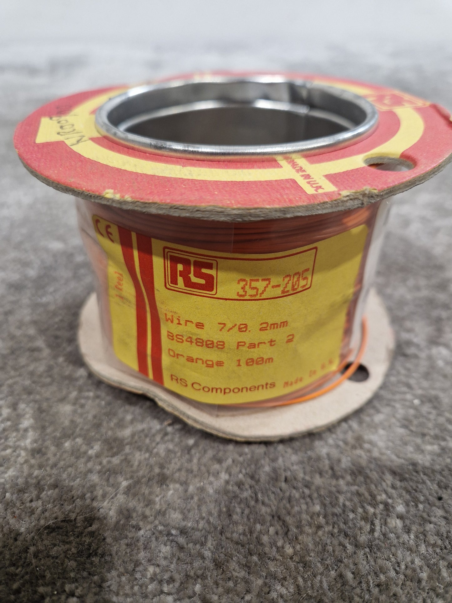 RS 7/0.2mm Equipment Wire Type 2 Orange 100 Metres - Versatile Wiring Solution - Excellent