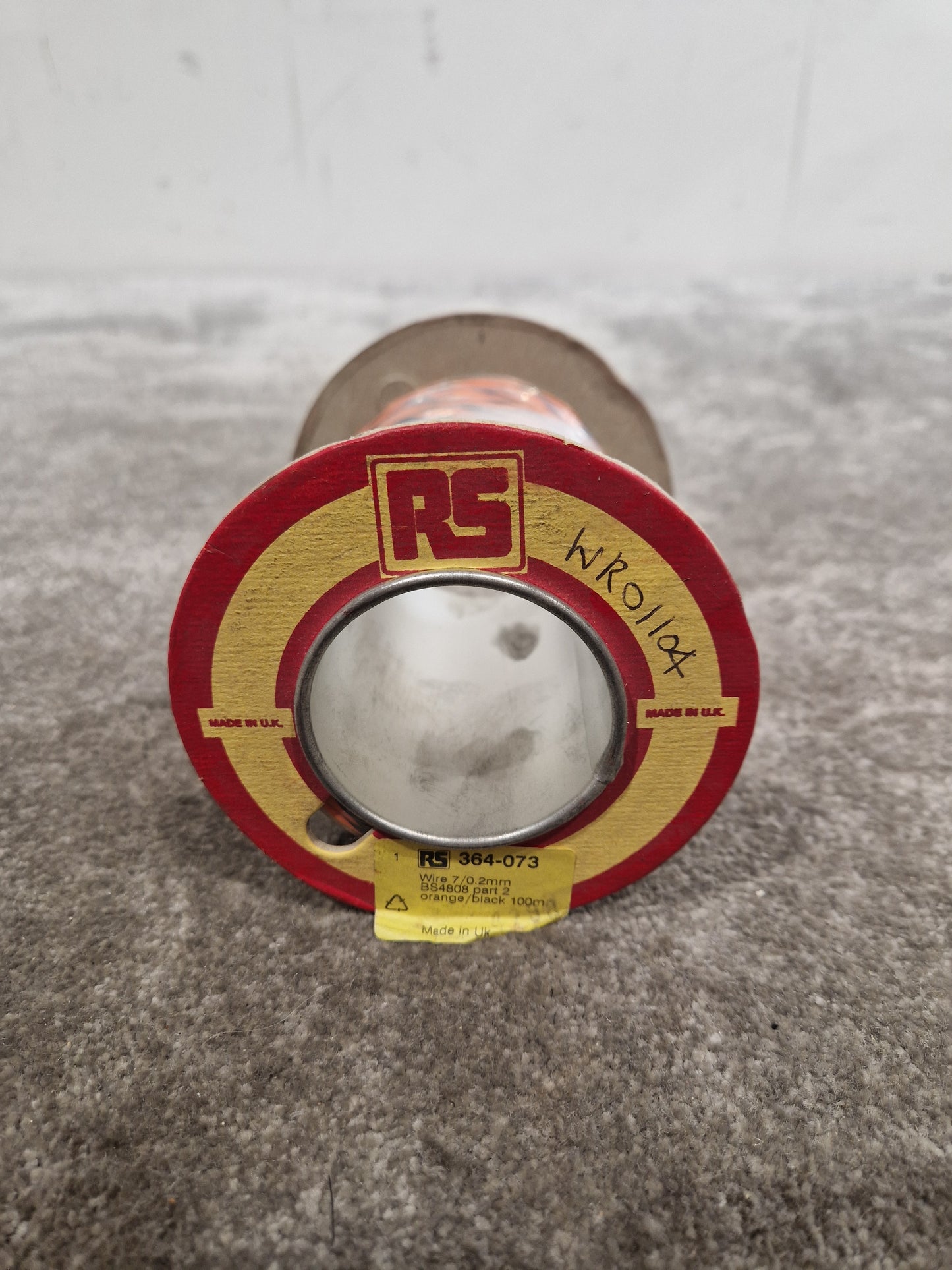 RS 7/0.2mm Equipment Wire Type 2 Orange And Black 100 Metres - Durable Insulation - Excellent