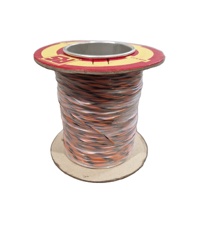 RS 7/0.2mm Equipment Wire Type 2 Orange And Black 100 Metres - Durable Insulation - Excellent