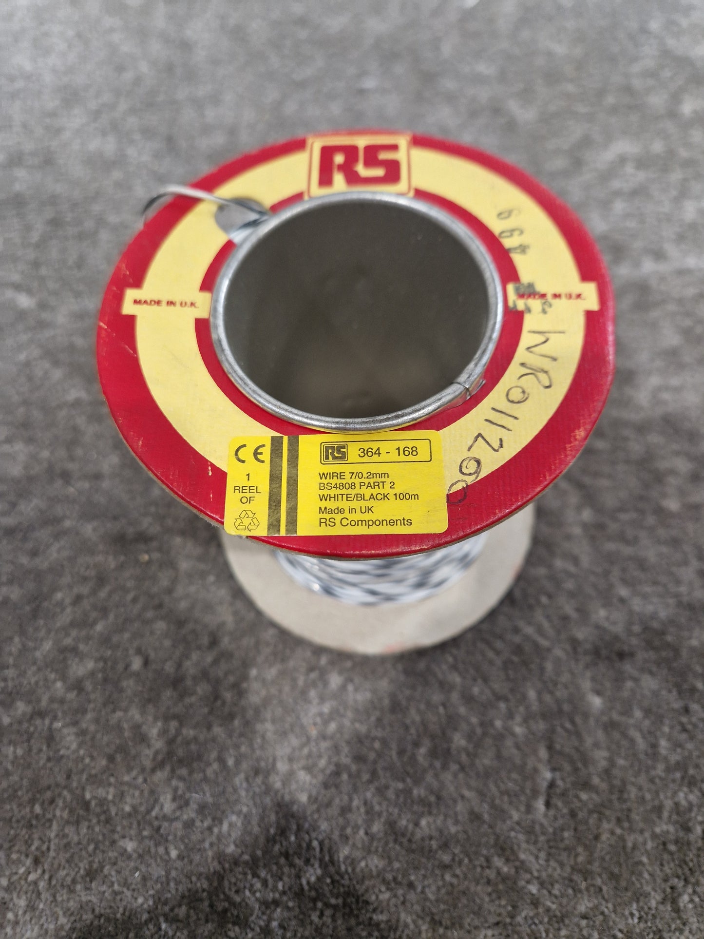 RS 7/0.2mm Equipment Wire Type 2 White And Black 100 Metres - Durable Insulation - Excellent
