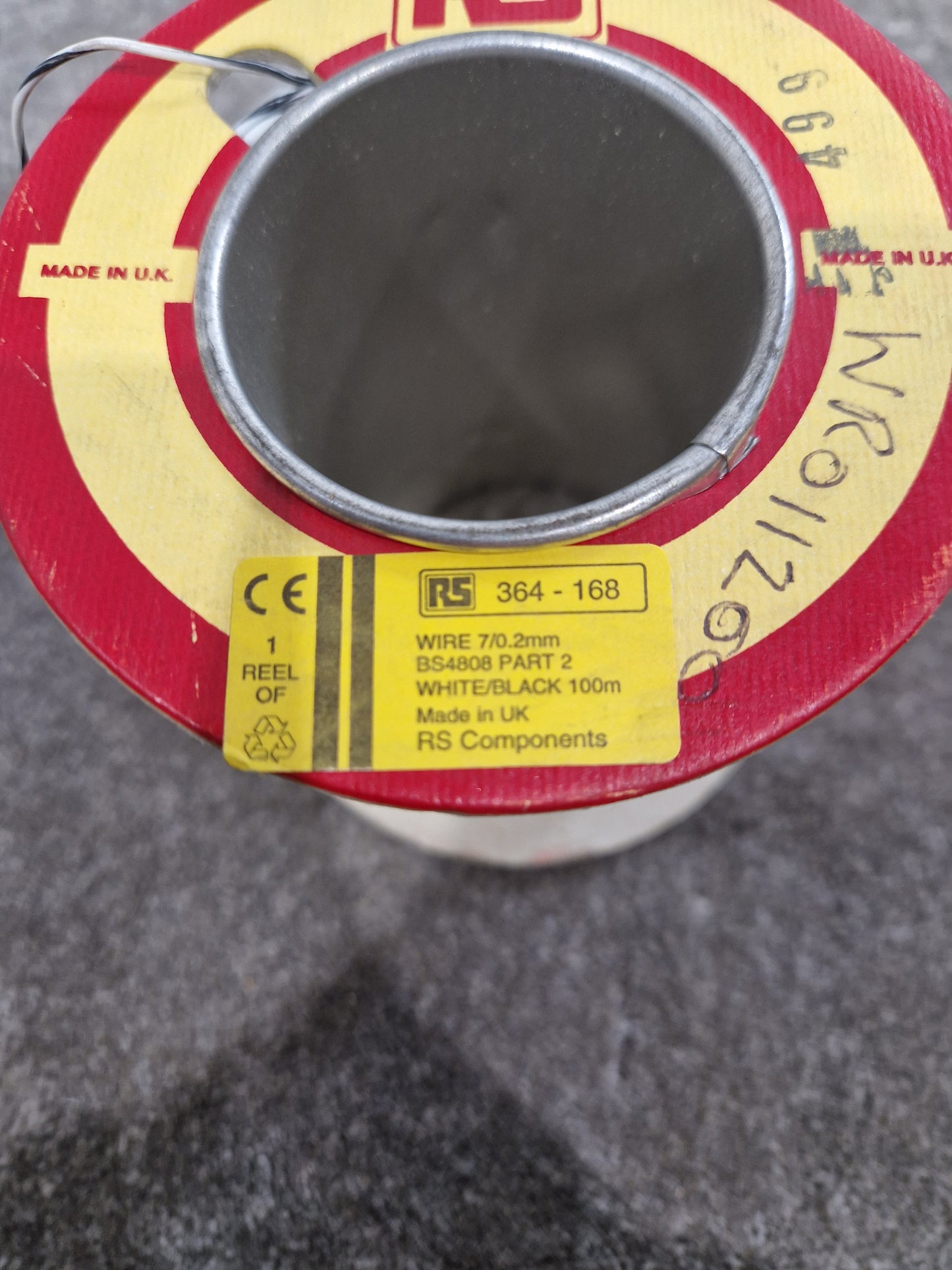 RS 7/0.2mm Equipment Wire Type 2 White And Black 100 Metres - Durable Insulation - Excellent