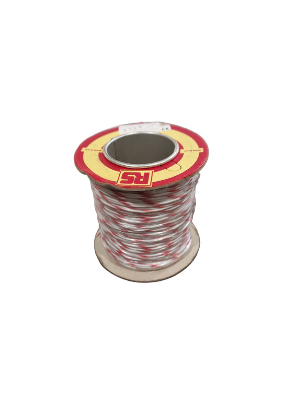 RS 16/0.2mm Equipment Wire Type 2 Red And White 100 Metres - High-Purity Copper - Excellent