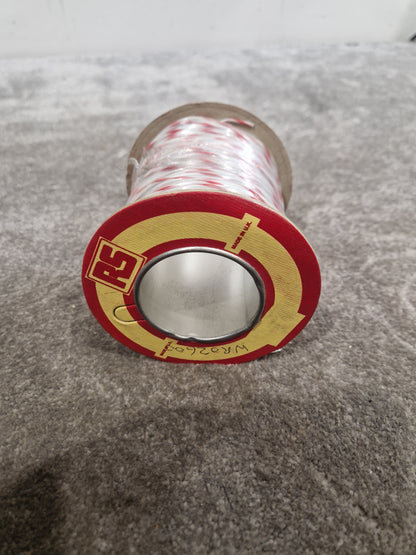 RS 16/0.2mm Equipment Wire Type 2 Red And White 100 Metres - High-Purity Copper - Excellent