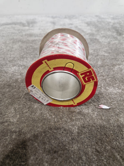 RS 16/0.2mm Equipment Wire Type 2 Red And White 100 Metres - High-Purity Copper - Excellent
