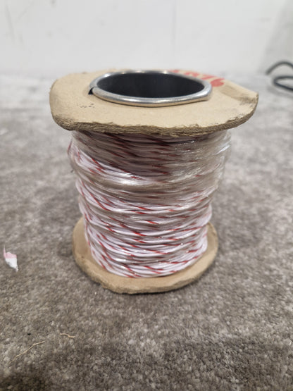 Def Spec 16/0.2mm Equipment Wire Type 2 Red And White 100 Metres - Durable Insulation - Excellent