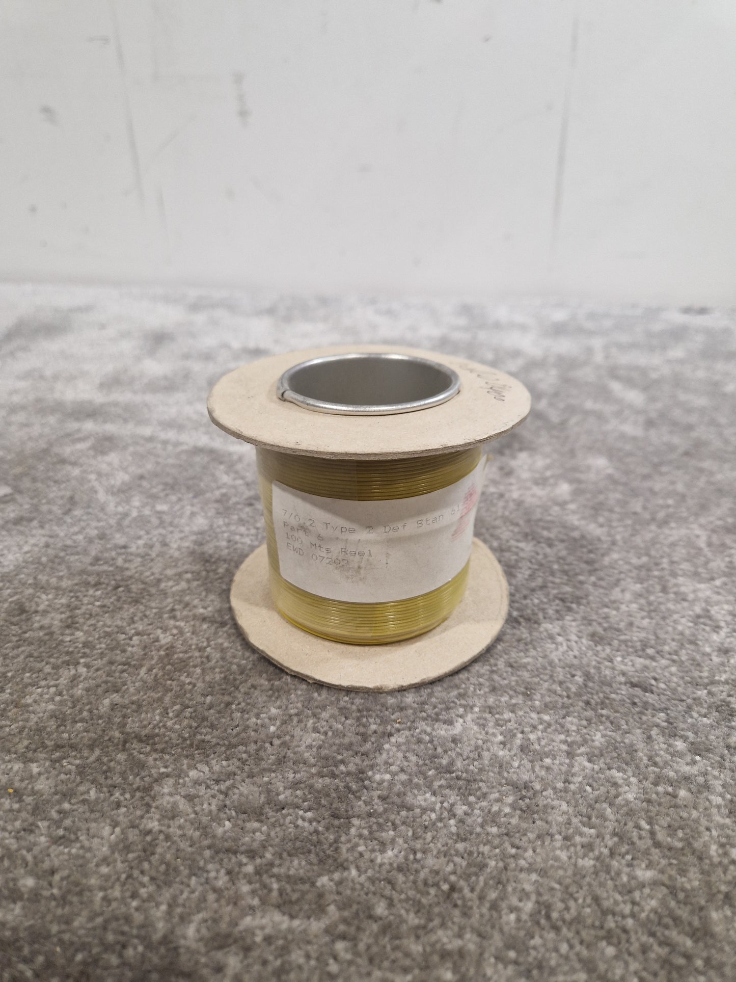 Def Spec 7/0.2mm Equipment Wire Type 2 Yellow 100 Metres - High-Grade Insulation - Excellent