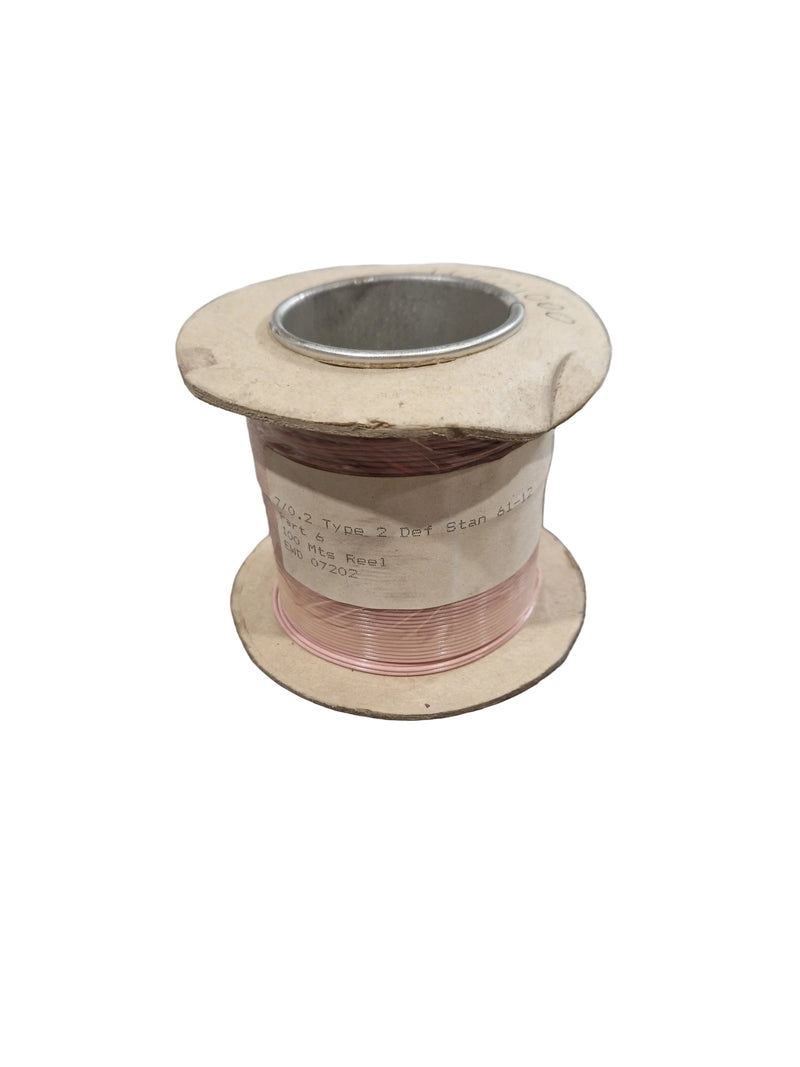 Def Spec 7/0.2mm Equipment Wire Type 2 Pink 100 Metres - Durable Insulation - Excellent - Image 1