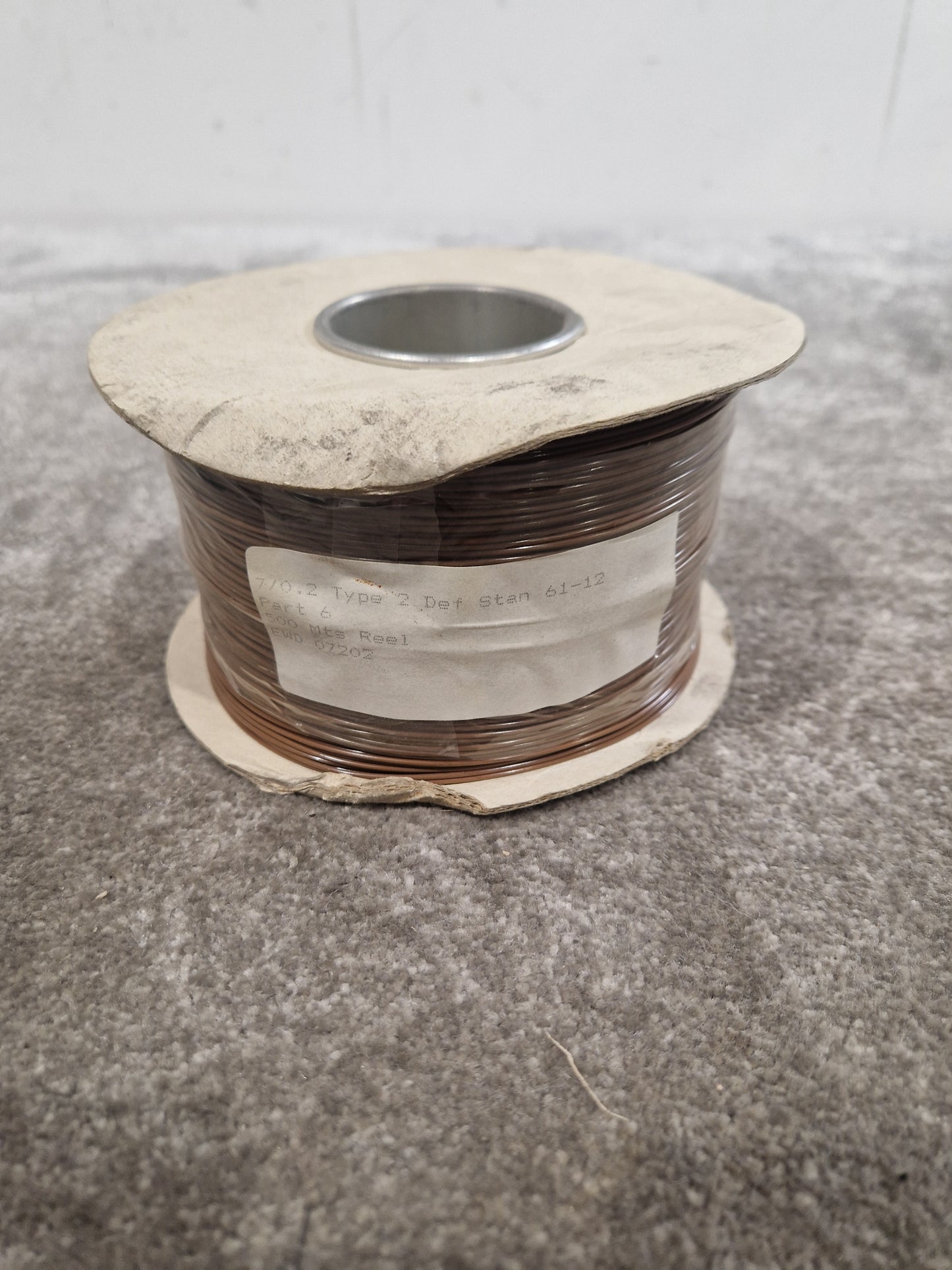 Def Spec 7/0.2mm Equipment Wire Type 2 Brown 500 Metres - Industrial Grade - Excellent
