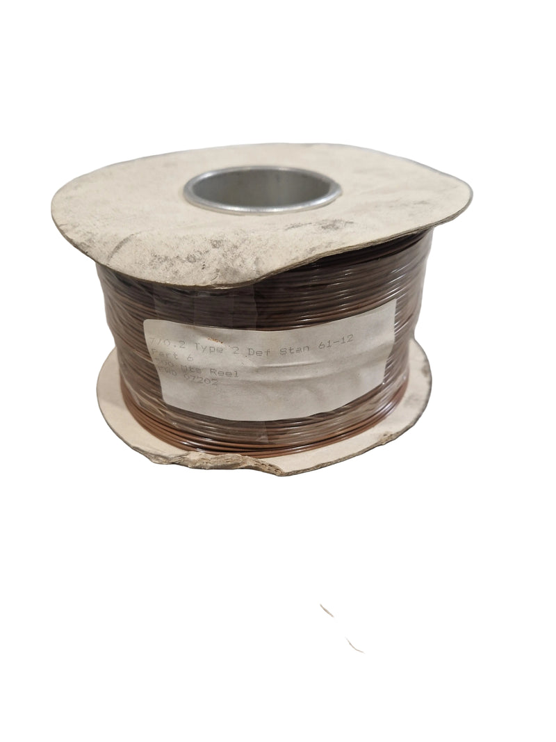 Def Spec 7/0.2mm Equipment Wire Type 2 Brown 500 Metres - Industrial Grade - Excellent - Image 1