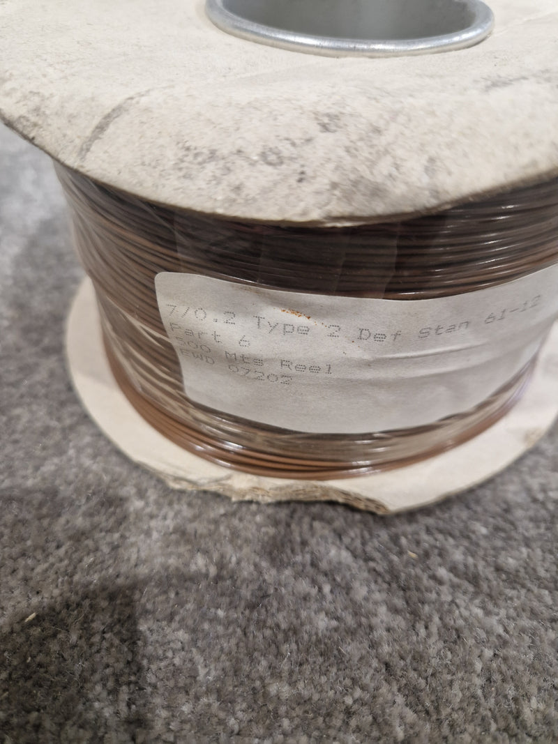 Def Spec 7/0.2mm Equipment Wire Type 2 Brown 500 Metres - Industrial Grade - Excellent - Image 2