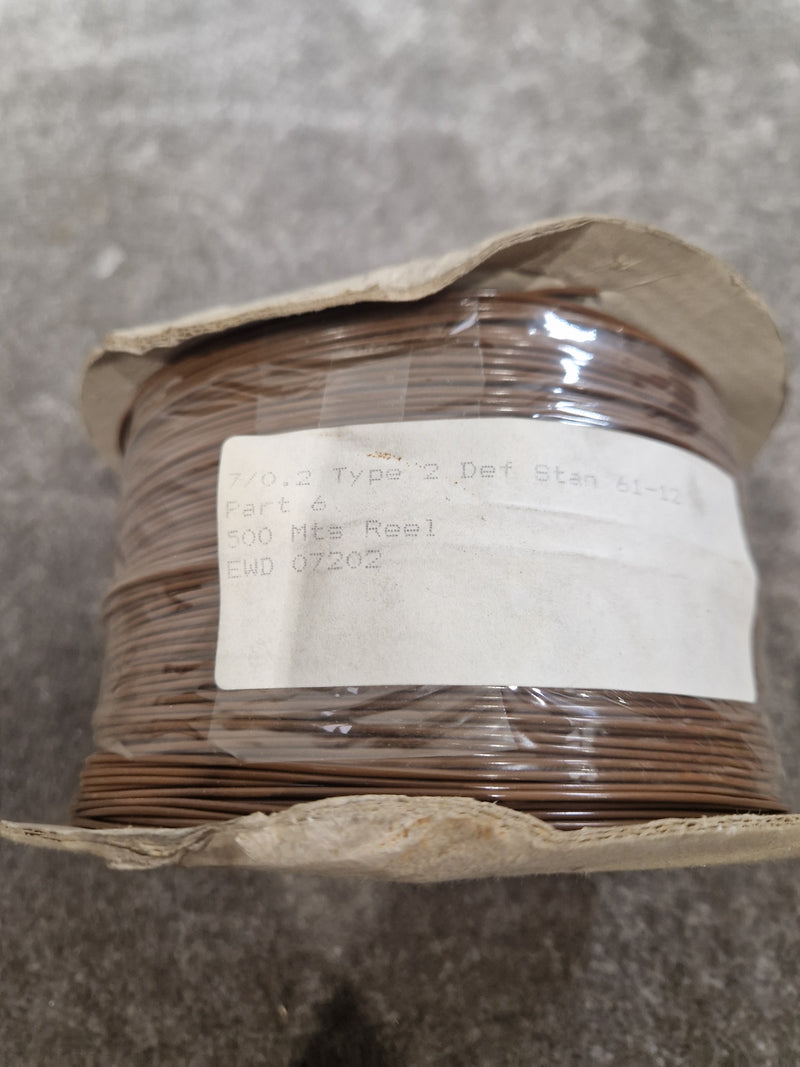 Def Spec 7/0.2mm Equipment Wire Type 2 Brown 500 Metres - Industrial Grade - Excellent - Image 3