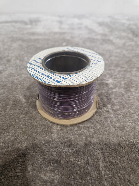 Rapid Electronics 7/0.2mm Equipment Wire Type 2 Violet 100 Metres - High-Quality Insulation - Excellent