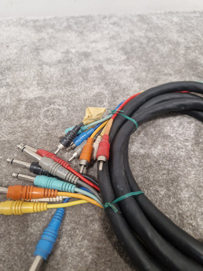 8 Channel Unbranded Cable 10FT Pair - Multi-Channel Audio Link - Very Good