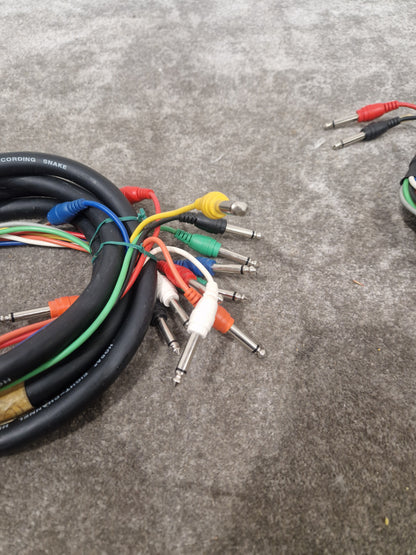 Hosa 8 Channel Hi-Definition Recording Snake Pair - Pro Audio Connection - Excellent