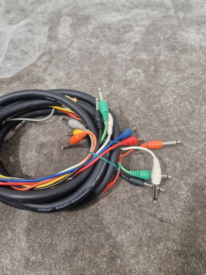 Hosa 8 Channel Hi-Definition Recording Snake Pair - Pro Audio Connection - Excellent