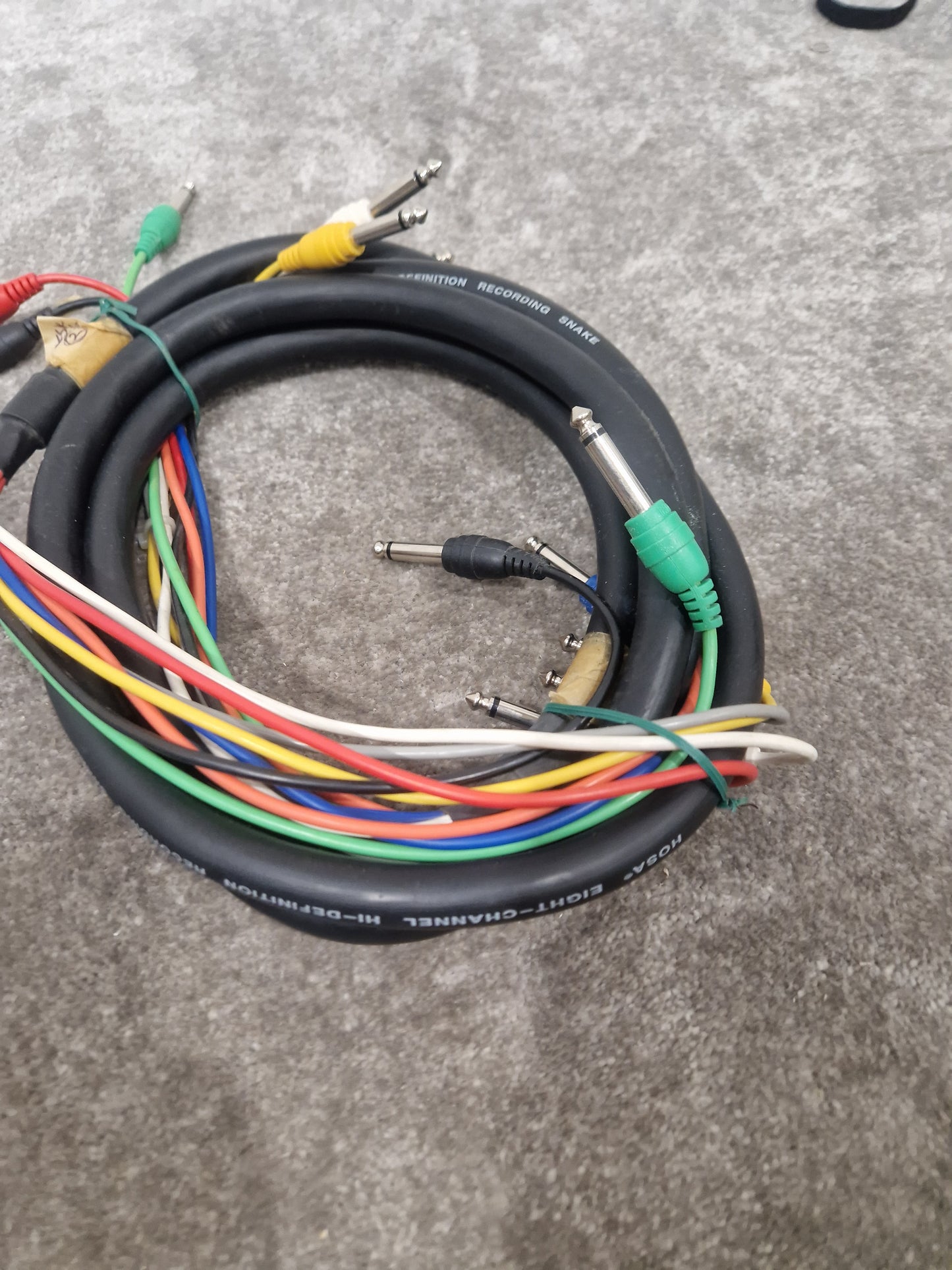 Hosa 8 Channel Hi-Definition Recording Snake Pair - Pro Audio Connection - Excellent