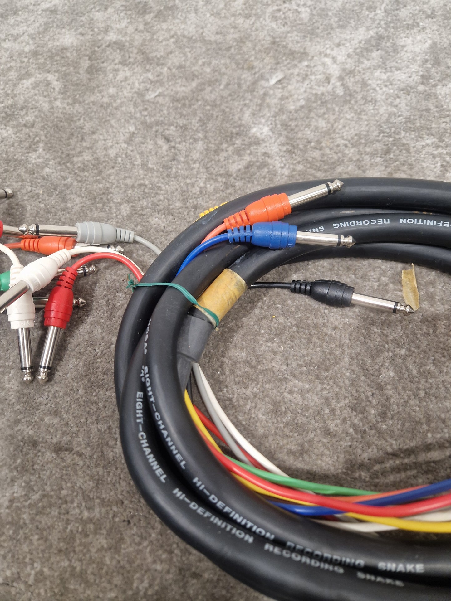 Hosa 8 Channel Hi-Definition Recording Snake Pair - Pro Audio Connection - Excellent