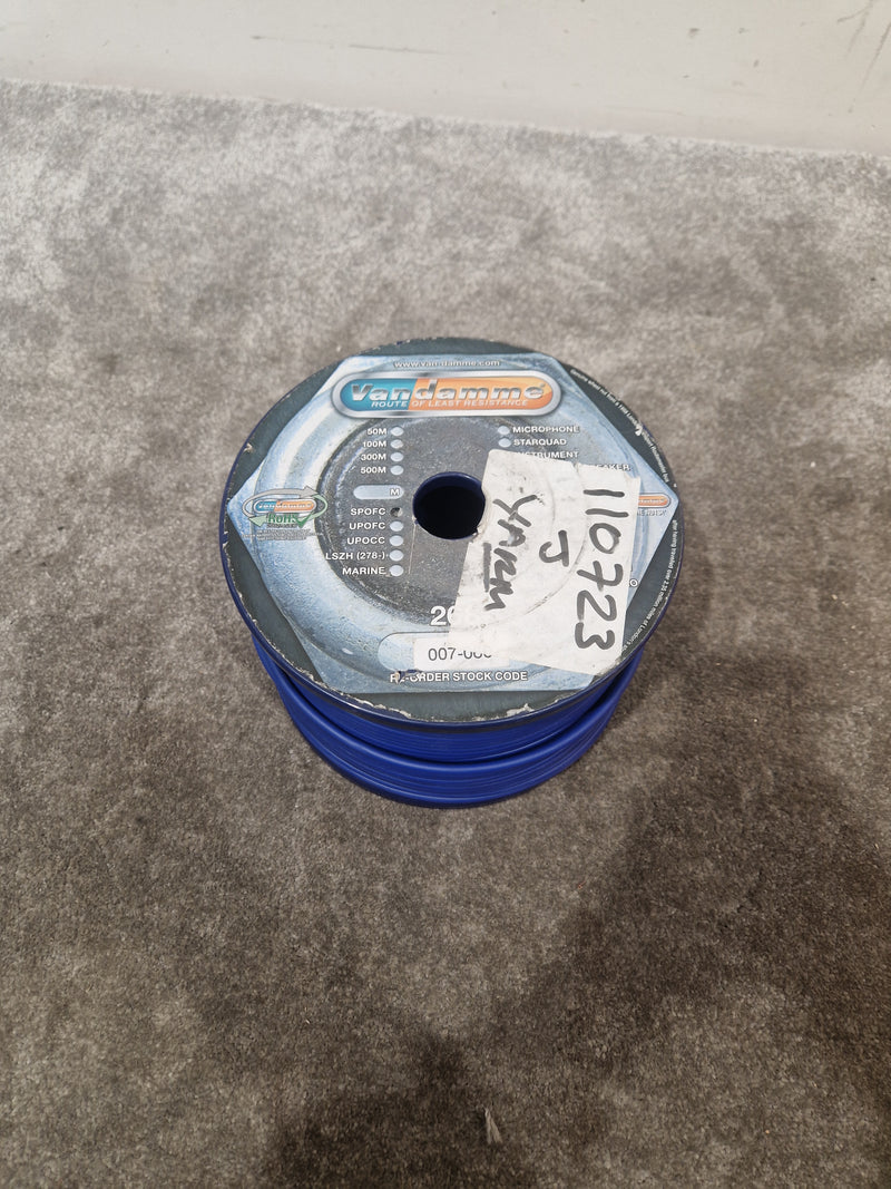 Van Damme Equipment Wire Blue 100 Metres - High-Quality Audio Cable - Excellent - Image 2