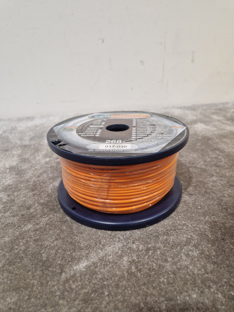 Van Damme 100M Equipment Wire Orange - High-Fidelity Audio Cable - Excellent - Image 1