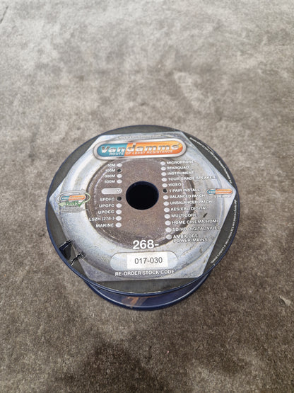 Van Damme 100M Equipment Wire Orange - High-Fidelity Audio Cable - Excellent