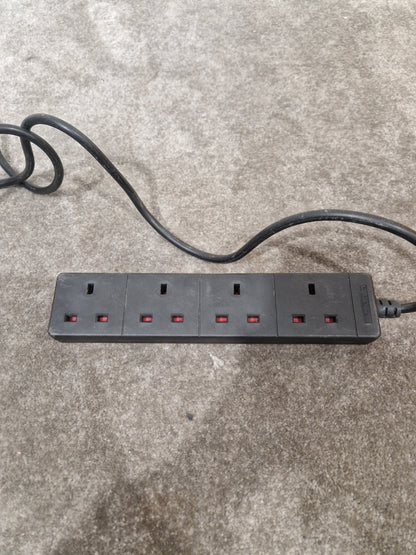 Masterplug 4 Gang Extension Lead 20FT - Heavy Duty Cable - Excellent