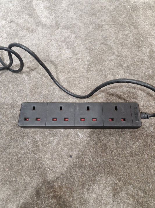 Masterplug 4 Gang Extension Lead 20FT - Heavy Duty Cable - Excellent