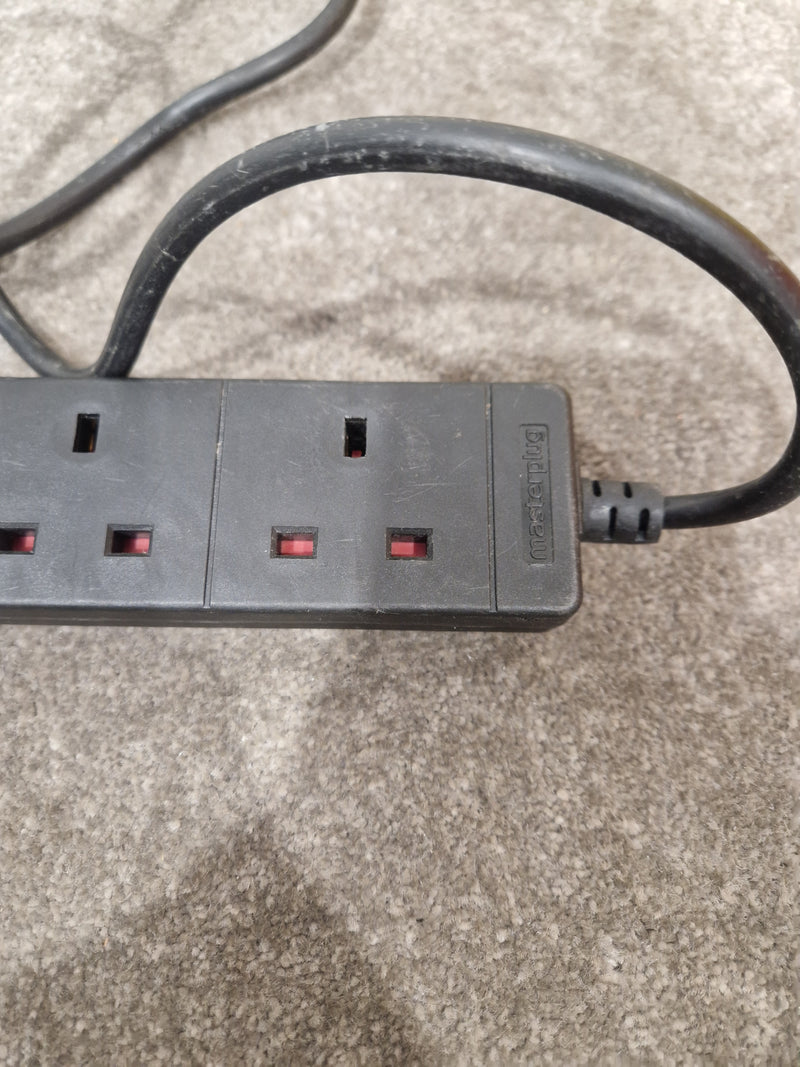 Masterplug 4 Gang Extension Lead 20FT - Heavy Duty Cable - Excellent - Image 4