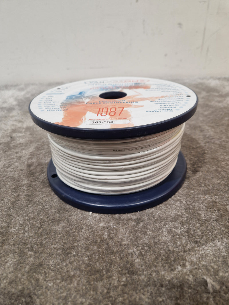 Van Dammme 100M Equipment Wire White - High-Grade Audio Cable - Excellent - Image 3