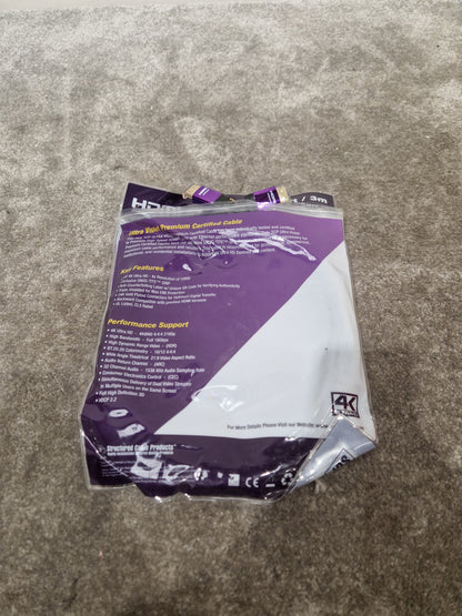 Ultra Violet HDMI Cable 10FT - High-Speed 4K Support - Excellent w/ Original packaging