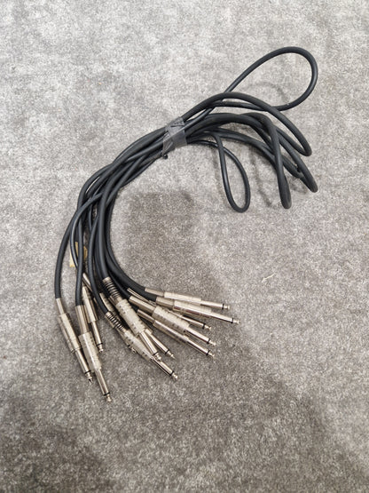 6 Unbranded 3FT Guitar/Speaker Leads - Durable Audio Connection - Excellent
