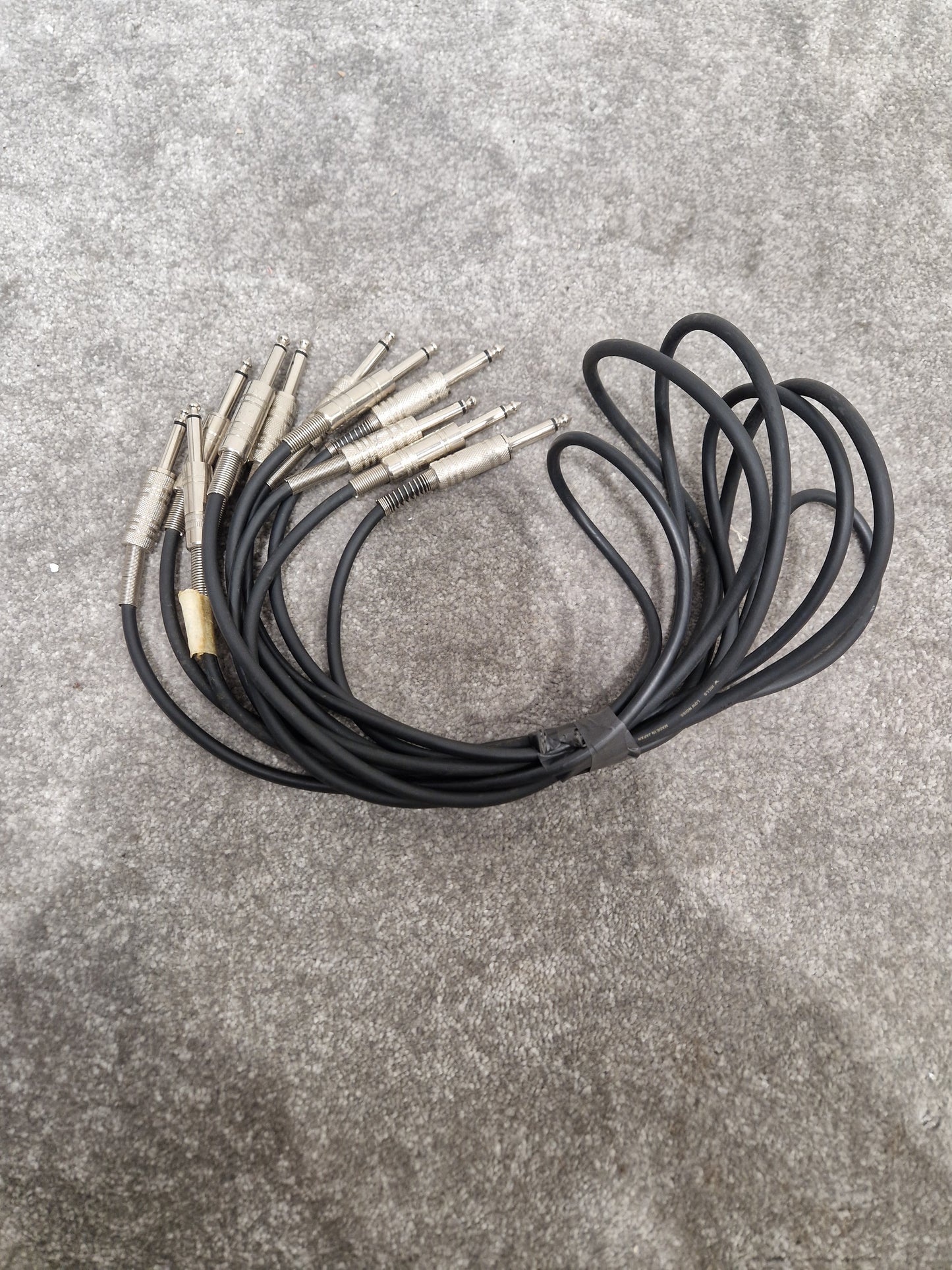 6 Unbranded 3FT Guitar/Speaker Leads - Durable Audio Connection - Excellent