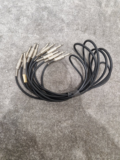 6 Unbranded 3FT Guitar/Speaker Leads - Durable Audio Connection - Excellent