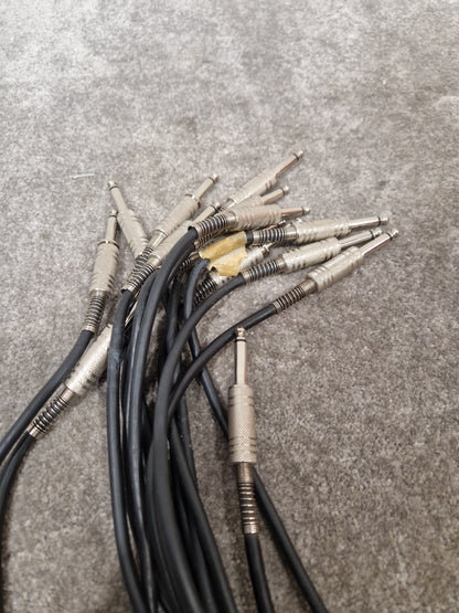 7 Unbranded 5FT Guitar/Speaker Cables - Durable Performance - Excellent