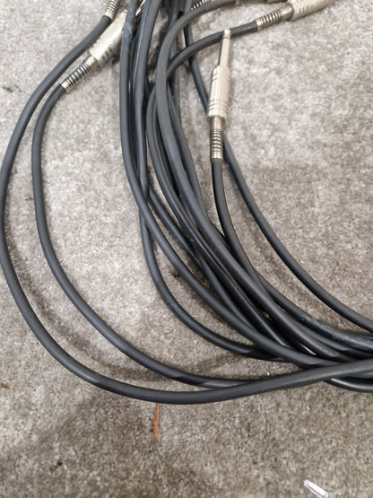 7 Unbranded 5FT Guitar/Speaker Cables - Durable Performance - Excellent