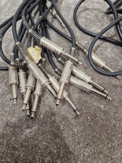 7 Unbranded 5FT Guitar/Speaker Cables - Durable Performance - Excellent