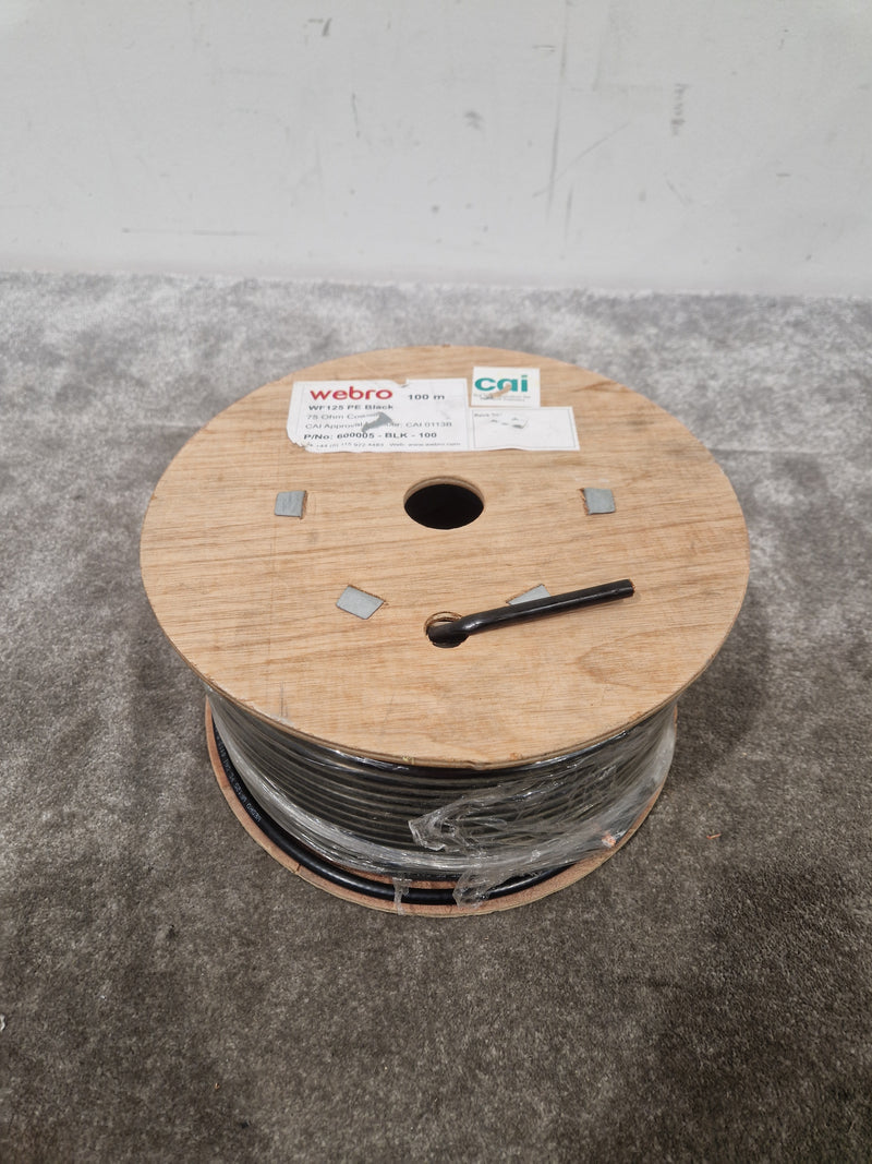 Webro 100M Black Equipment Wire - High-Durability Cable - Excellent - Image 2