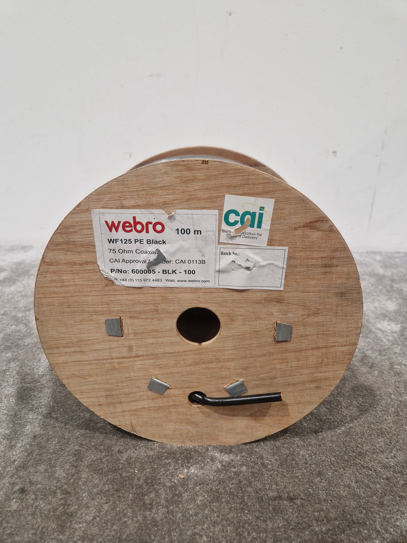 Webro 100M Black Equipment Wire - High-Durability Cable - Excellent - Image 4