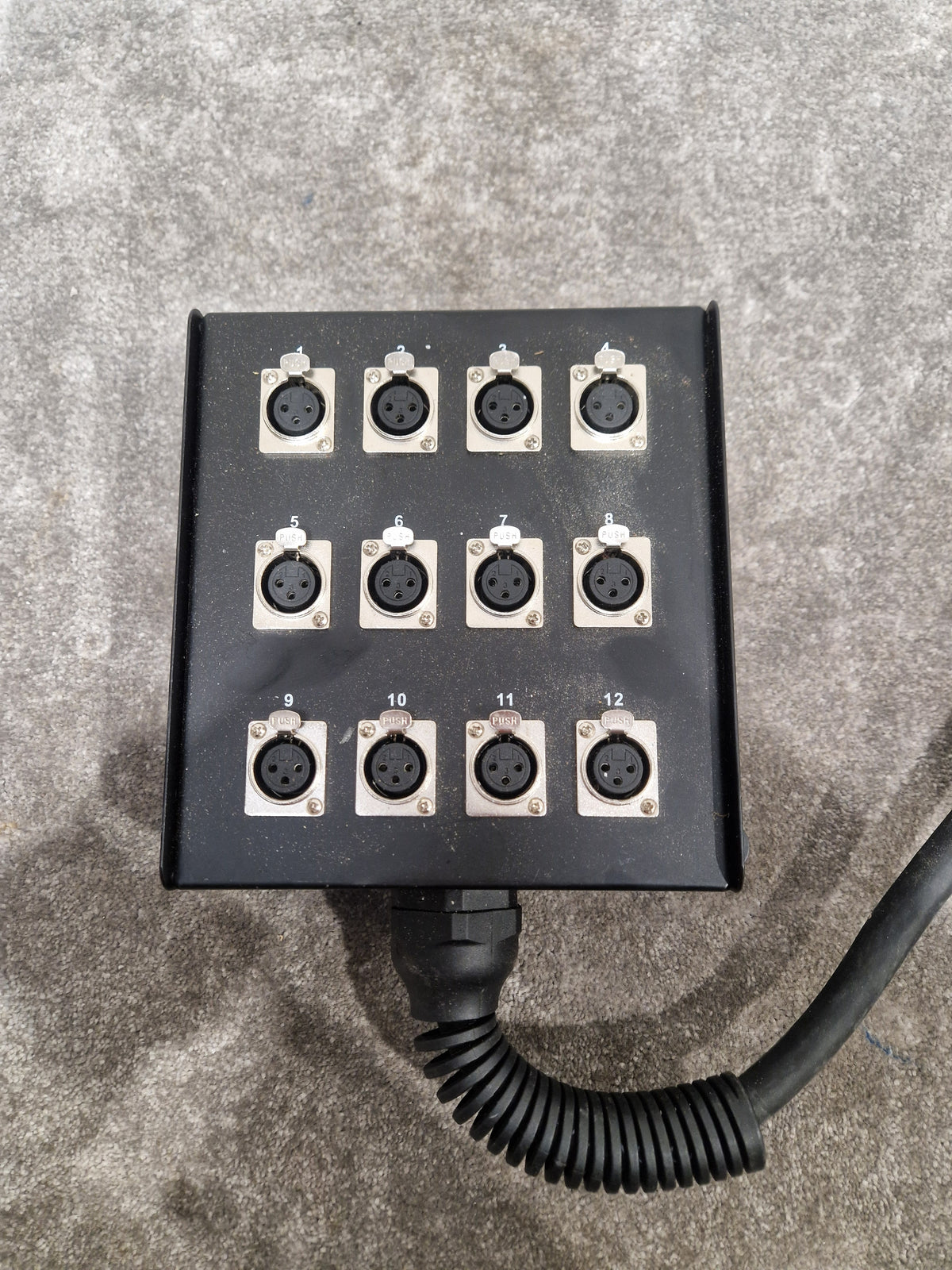 W Audio 12-WAY Stage Box 12 XLR - Rugged Audio Interface - Very Good