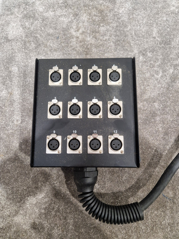 W Audio 12-WAY Stage Box 12 XLR - Rugged Audio Interface - Very Good