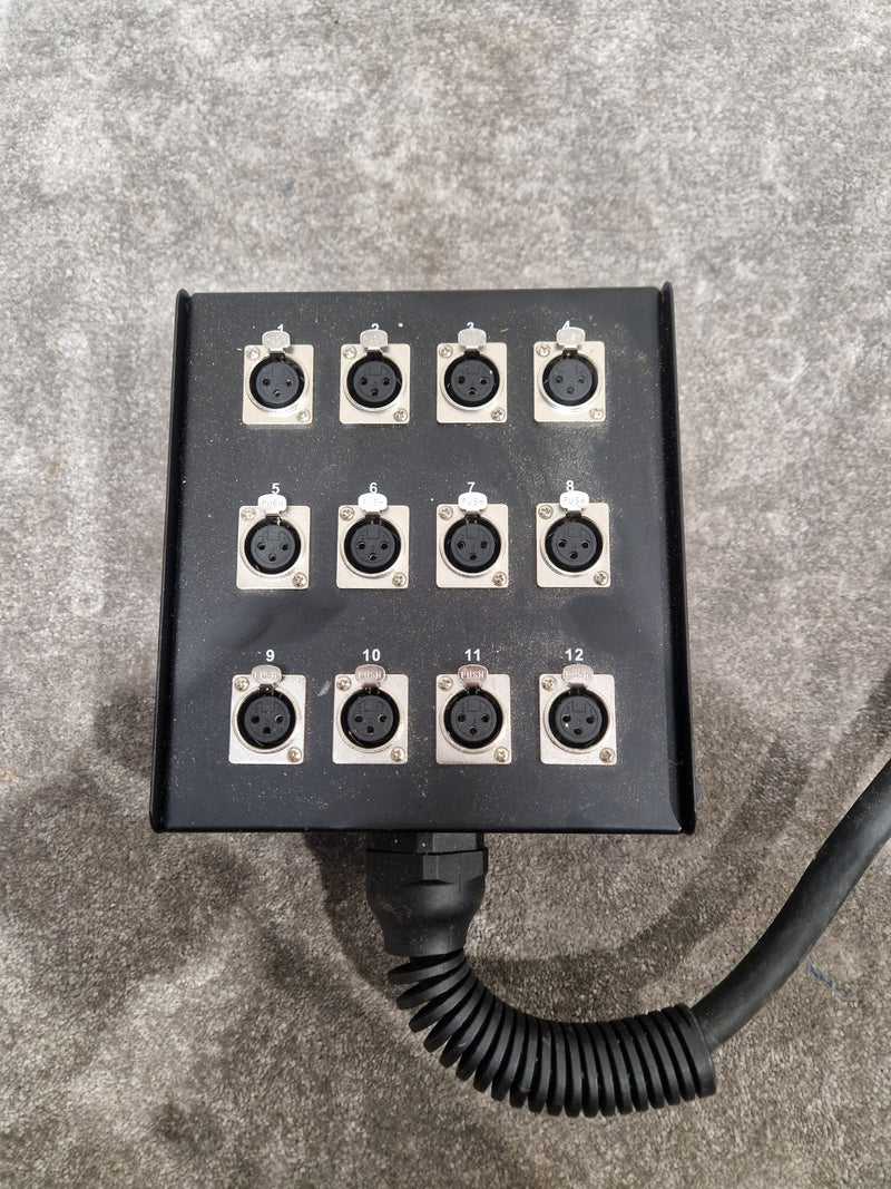 W Audio 12-WAY Stage Box 12 XLR - Rugged Audio Interface - Very Good - Image 1