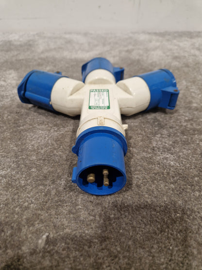 3-way IEC60309 Commando Splitter - Compact Power Solution - Good